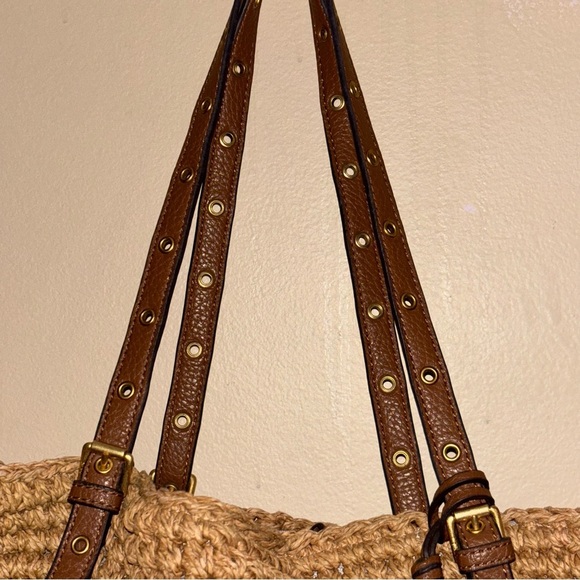 Lauren Ralph Lauren Straw Hayden Tote - Picture 8 of 15